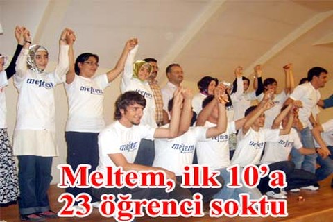 Meltem, ilk 10’a 23 öğrenci soktu