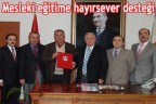 Mesleki eğitime hayırsever desteği
