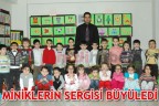 MİNİKLERİN SERGİSİ BÜYÜLEDİ