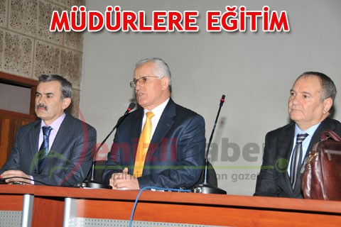 Müdürlere eğitim