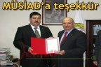 MÜSİAD’a teşekkür