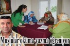 Muşlu kadınlar okuma-yazma öğreniyor