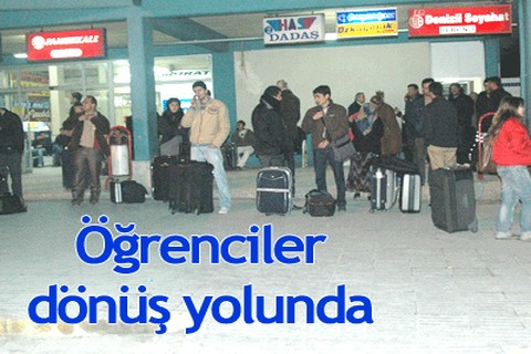 Öğrenciler dönüş yolunda
