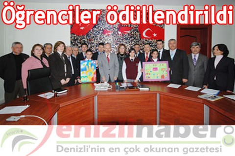 Öğrenciler ödüllendirildi