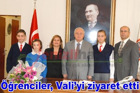 Öğrenciler, Vali’yi ziyaret etti