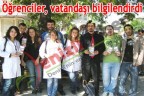 Öğrenciler, vatandaşı bilgilendirdi