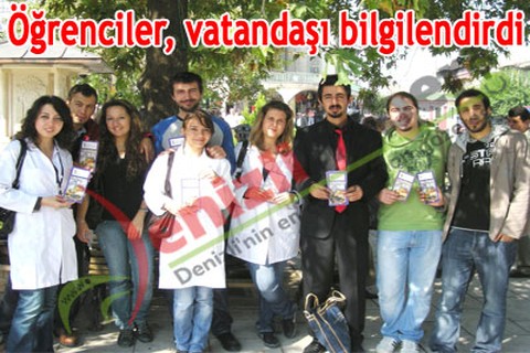 Öğrenciler, vatandaşı bilgilendirdi