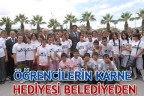 ÖĞRENCİLERİN KARNE HEDİYESİ BELEDİYEDEN