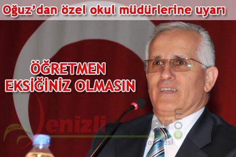 “ÖĞRETMEN EKSİĞİNİZ OLMASIN”
