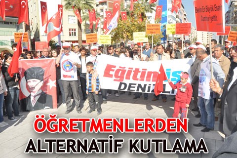 ÖĞRETMENLERDEN ALTERNATİF KUTLAMA