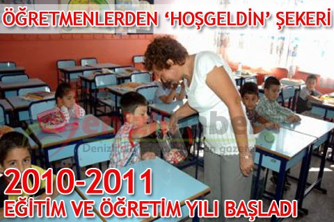 Öğretmenlerden ‘hoş geldin’ şekeri