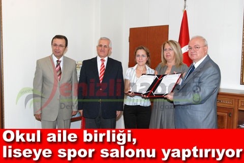 Okul aile birliği, liseye spor salonu yaptırıyor