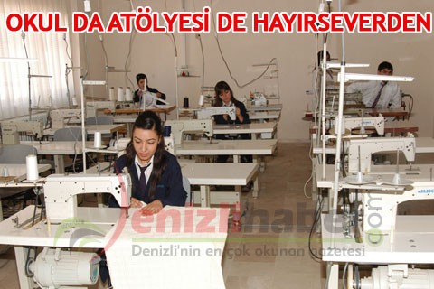 OKUL DA ATÖLYESİ DE HAYIRSEVERDEN