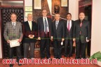 OKUL MÜDÜRLERİ ÖDÜLLENDİRİLDİ