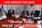 “Okullar resmi olarak tatil edilmedi”