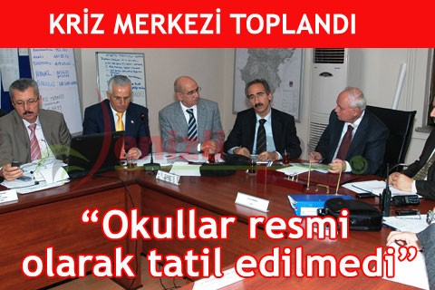 “Okullar resmi olarak tatil edilmedi”