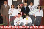 Olimpiyat şampiyonlarına yardım sözü