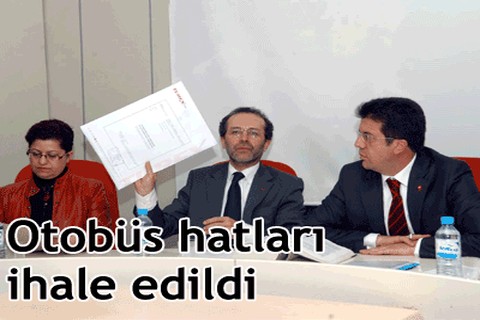 Otobüs hatları ihale edildi