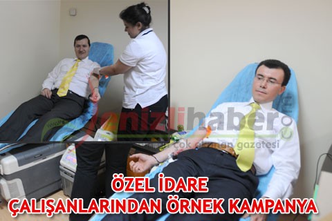 ÖZEL İDARE ÇALIŞANLARINDAN ÖRNEK KAMPANYA