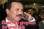 Özer, 29 gruptan 24’ünü aldı