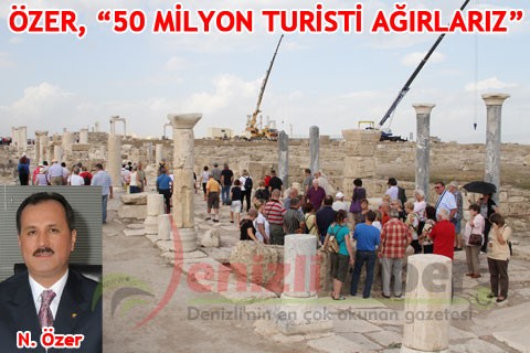 ÖZER “50 MİLYON TURİSTİ AĞIRLARIZ”