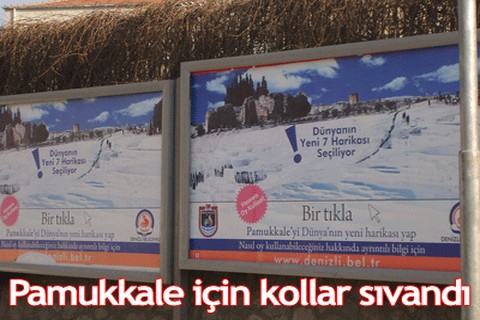 Pamukkale için kollar sıvandı