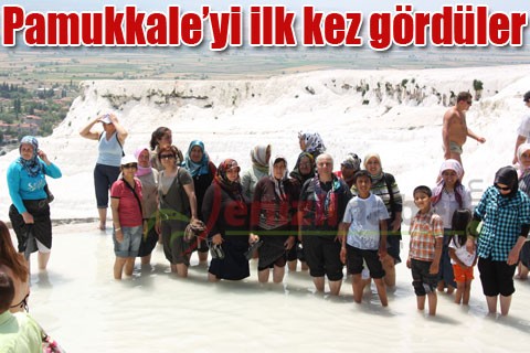 Pamukkale’yi ilk kez gördüler