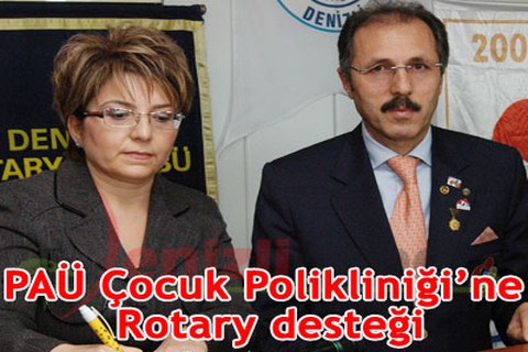 PAÜ Çocuk Polikliniği’ne Rotary desteği