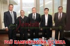 PAÜ KAMPANYASINA ÜÇ İMZA