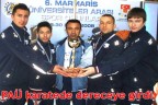 PAÜ karatede dereceye girdi