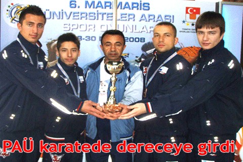 PAÜ karatede dereceye girdi
