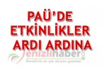 PAÜ’DE ETKİNLİKLER ARDI ARDINA