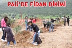 PAÜ’DE FİDAN DİKİMİ