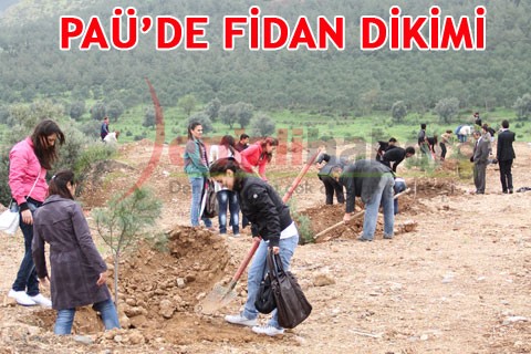 PAÜ’DE FİDAN DİKİMİ
