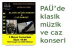 PAÜ’de klasik müzik ve caz konseri