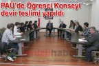 PAÜ’de Öğrenci Konseyi devir teslimi yapıldı