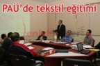 PAÜ’de tekstil eğitimi