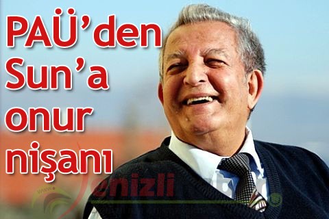 PAÜ’den Sun’a onur nişanı