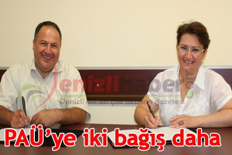 PAÜ’ye iki bağış daha