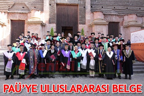 PAÜ’YE ULUSLARARASI BELGE