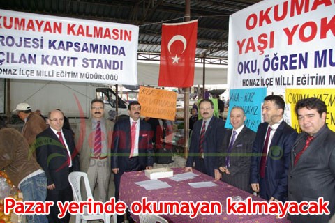Pazar yerinde okumayan kalmayacak
