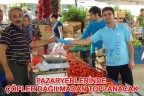 PAZARYERLERİNDE ÇÖPLER DAĞILMADAN TOPLANACAK