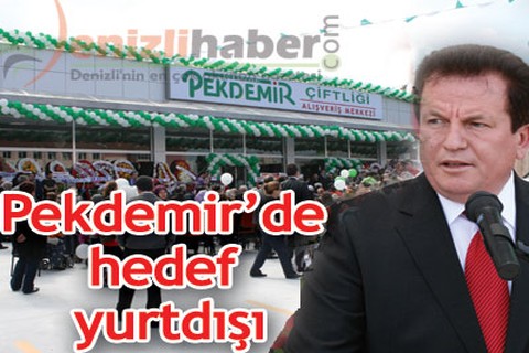 Pekdemir’de hedef yurtdışı