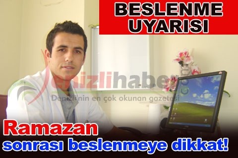 Ramazan sonrası beslenmeye dikkat!