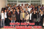 REKTÖR BAĞCI’DAN YABANCI ÖĞRENCİLERE YEMEK