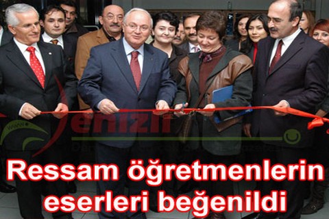 Ressam öğretmenlerin eserleri beğenildi