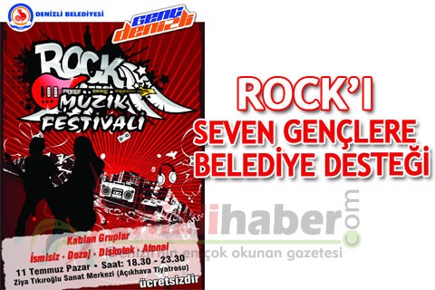 ROCK’I SEVEN GENÇLERE BELEDİYE DESTEĞİ