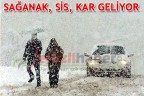 Sağanak, sis, kar geliyor
