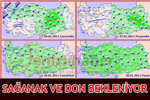SAĞANAK VE DON BEKLENİYOR