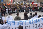 Sağlık çalışanları meydanlarda